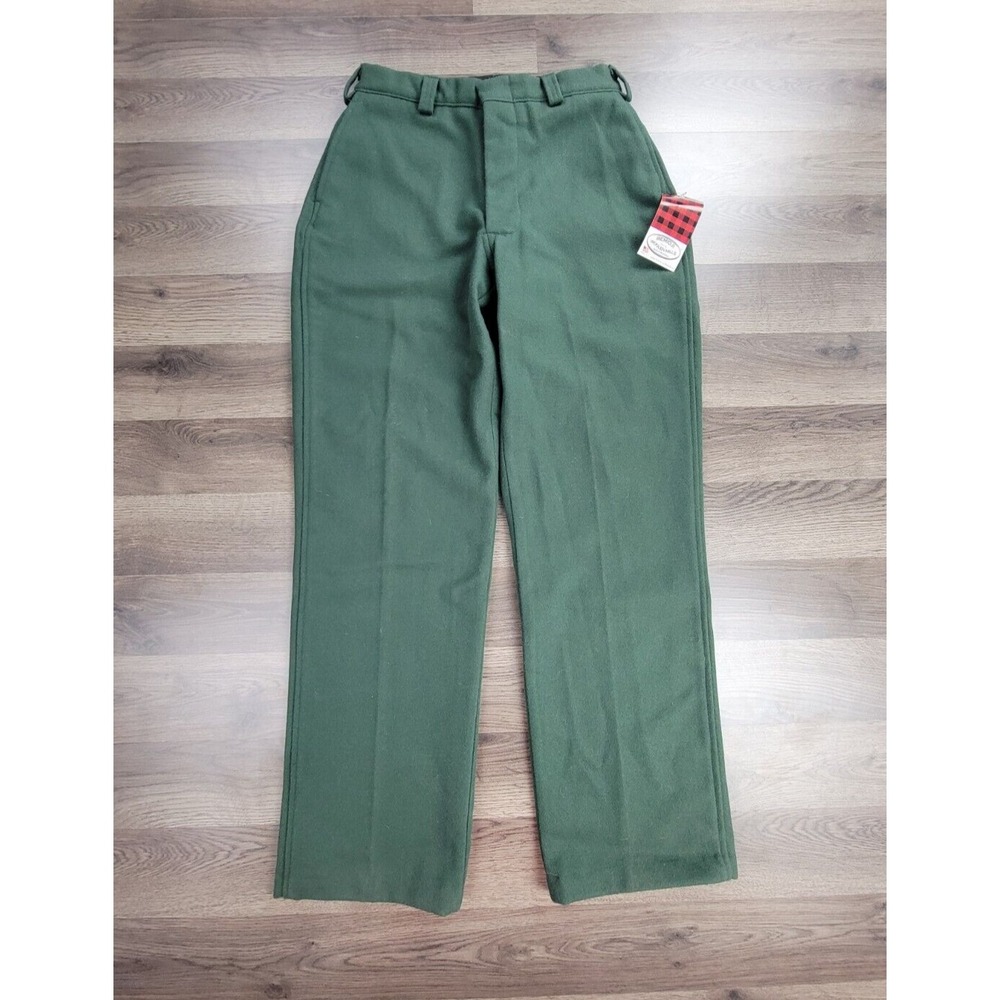 Bemidji Woolen Mills Wool Stag Pants Size 10 Green Womens Vintage Outdoors NWT